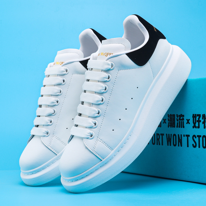 Peter McQueen Head Layer Genuine Sheepskin Inner White Shoes Women's Sponge Cake Thick Bottom Genuine Leather Couple Casual Couple MQ Board Shoes Peter McQueen Head Layer Genuine Sheepskin Inner White Shoes Women's Sponge Cake Thick Bottom Genuine Leather Couple Casual Couple MQ Board Shoes