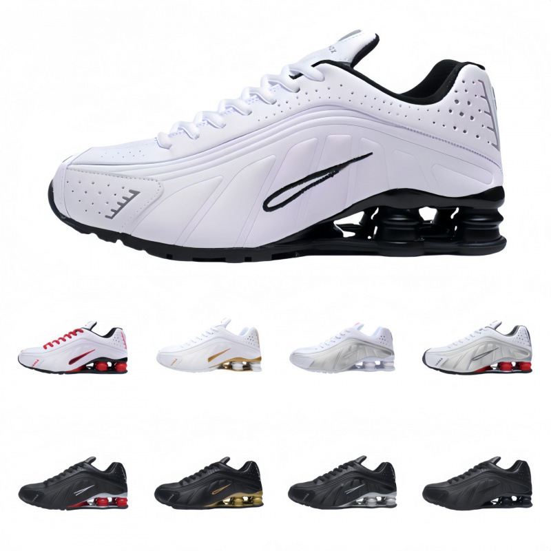 Cross border pillar men's shoes, outdoor training sports shoes, SHOX R4 shoes, plus size running shoes for men