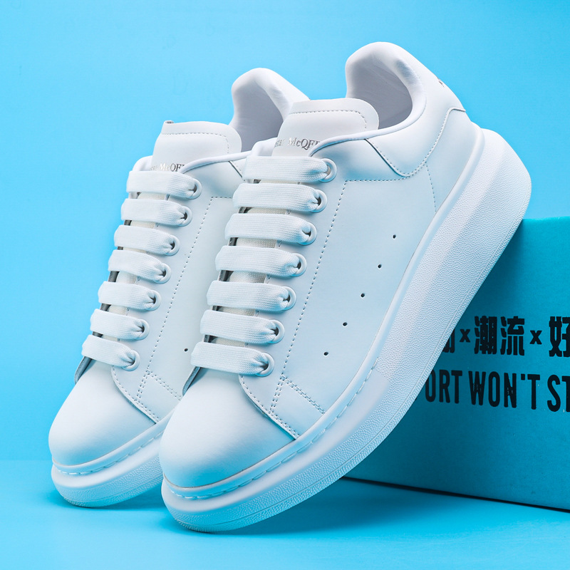 Peter McQueen Head Layer Genuine Sheepskin Inner White Shoes Women's Sponge Cake Thick Bottom Genuine Leather Couple Casual Couple MQ Board Shoes Peter McQueen Head Layer Genuine Sheepskin Inner White Shoes Women's Sponge Cake Thick Bottom Genuine Leather Couple Casual Couple MQ Board Shoes