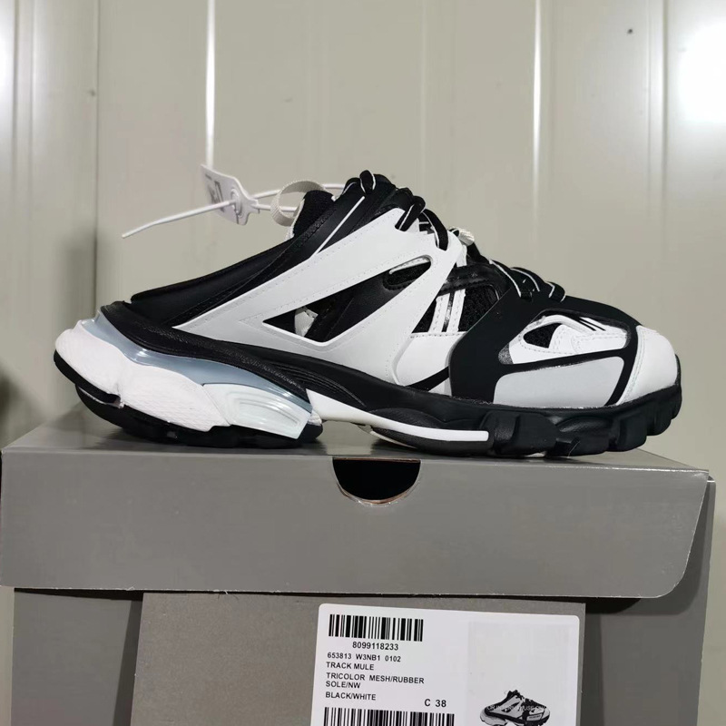 Wholesale Paris Half Dragged Dad Shoes Women's Thick Bottom Increased Breathability Sports and Leisure Baotou Cool Drags Wholesale Paris Half Dragged Dad Shoes Women's Thick Bottom Increased Breathability Sports and Leisure Baotou Cool Drags