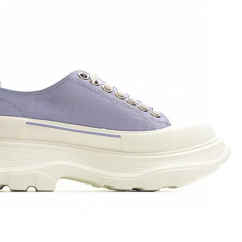 High version pure original McQueen canvas shoes 2024 new thick sole height increasing couple versatile dad shoes High version pure original McQueen canvas shoes 2024 new thick sole height increasing couple versatile dad shoes