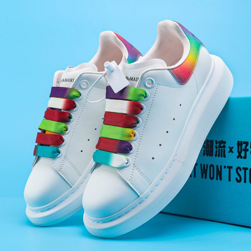 Peter McQueen Head Layer Genuine Sheepskin Inner White Shoes Women's Sponge Cake Thick Bottom Genuine Leather Couple Casual Couple MQ Board Shoes Peter McQueen Head Layer Genuine Sheepskin Inner White Shoes Women's Sponge Cake Thick Bottom Genuine Leather Couple Casual Couple MQ Board Shoes