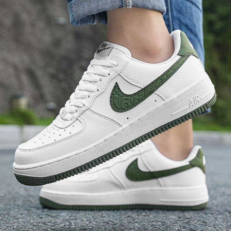 Nai Guan Putian Factory AJ Men's Shoes Low Top Oil Green Air Force No.1 Sports Board Shoes AF1 White Shoes Women Nai Guan Putian Factory AJ Men's Shoes Low Top Oil Green Air Force No.1 Sports Board Shoes AF1 White Shoes Women