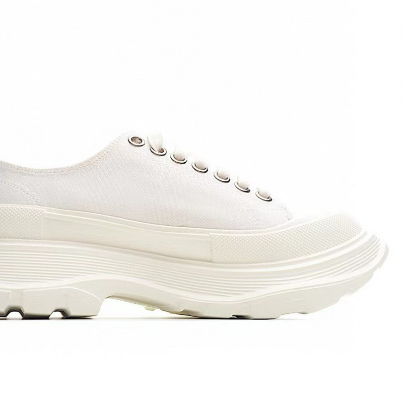 High version pure original McQueen canvas shoes 2024 new thick sole height increasing couple versatile dad shoes High version pure original McQueen canvas shoes 2024 new thick sole height increasing couple versatile dad shoes