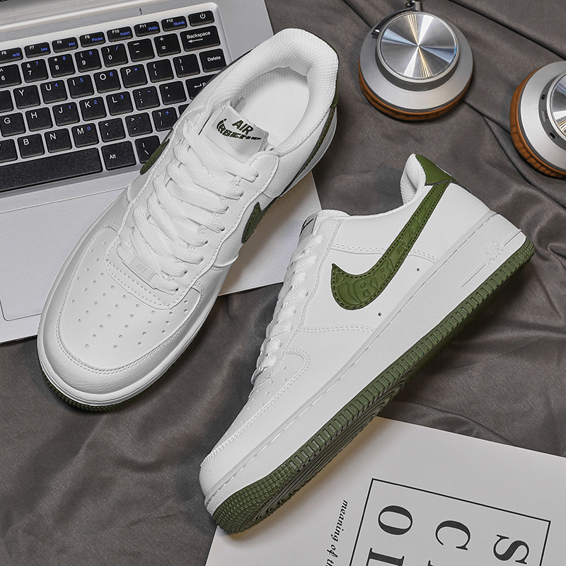 Nai Guan Putian Factory AJ Men's Shoes Low Top Oil Green Air Force No.1 Sports Board Shoes AF1 White Shoes Women Nai Guan Putian Factory AJ Men's Shoes Low Top Oil Green Air Force No.1 Sports Board Shoes AF1 White Shoes Women