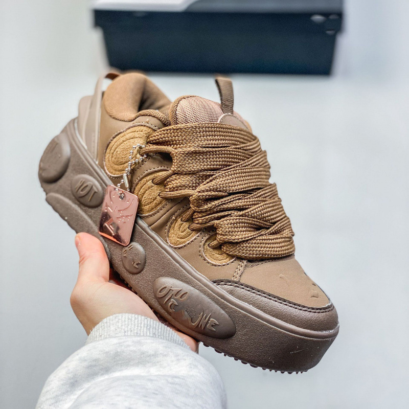 Pure original PMxLa Ball casual sneakers for couples, bread shoes, suede thick sole, height increasing men's and women's sports board shoes Pure original PMxLa Ball casual sneakers for couples, bread shoes, suede thick sole, height increasing men's and women's sports board shoes