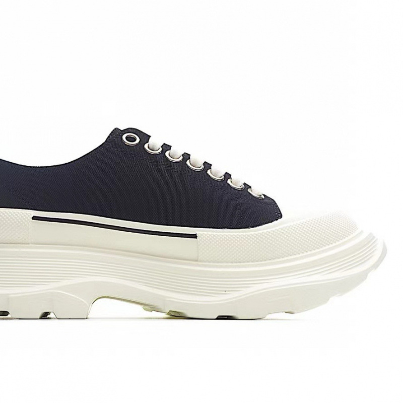 High version pure original McQueen canvas shoes 2024 new thick sole height increasing couple versatile dad shoes High version pure original McQueen canvas shoes 2024 new thick sole height increasing couple versatile dad shoes