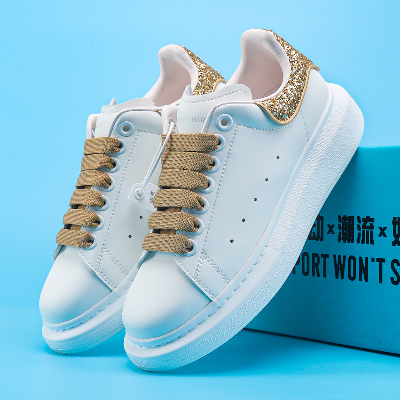 Peter McQueen Head Layer Genuine Sheepskin Inner White Shoes Women's Sponge Cake Thick Bottom Genuine Leather Couple Casual Couple MQ Board Shoes Peter McQueen Head Layer Genuine Sheepskin Inner White Shoes Women's Sponge Cake Thick Bottom Genuine Leather Couple Casual Couple MQ Board Shoes