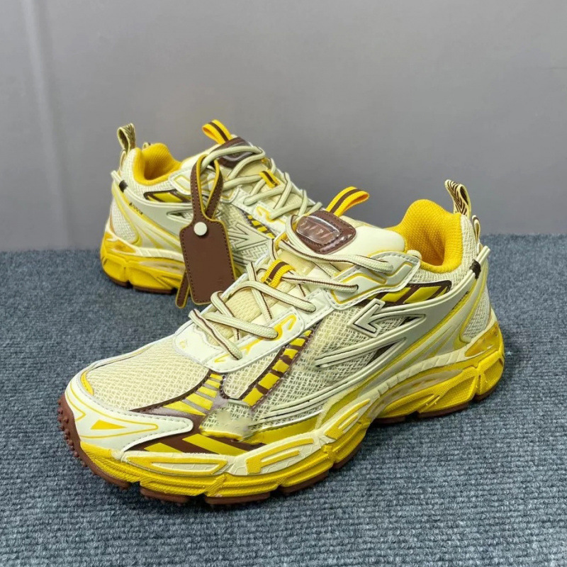 Pure Original OW Arrow Dad Shoe Machine Can Thick Bottom Color blocked Breathable Mesh Sports Shoes Casual Lightweight Men's and Women's Running Shoes