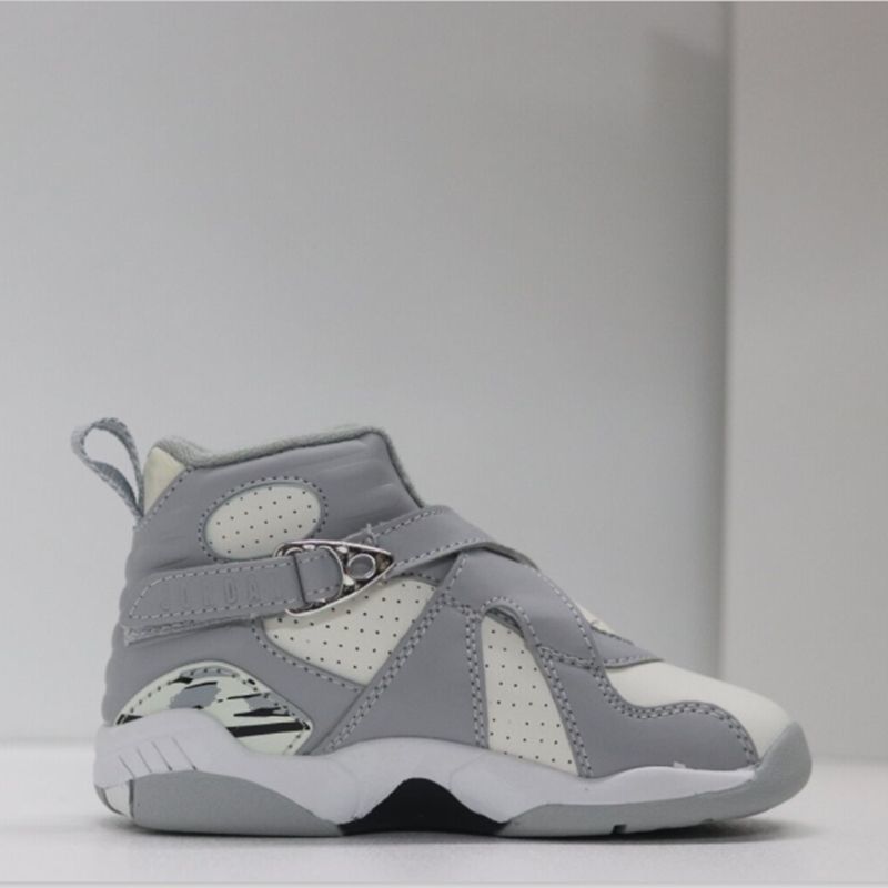 AJ8 children's shoes for boys and girls, high top basketball shoes, Velcro sized children's sports and leisure shoes AJ8 children's shoes for boys and girls, high top basketball shoes, Velcro sized children's sports and leisure shoes