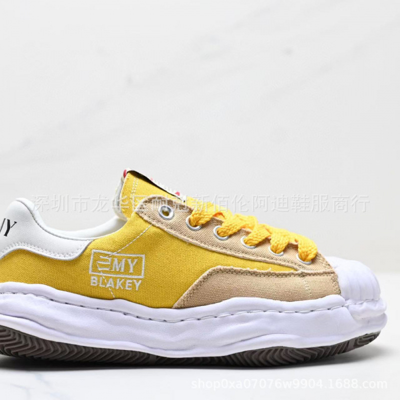 MMY Sanyuan Kang Open Campus Smile Dissolving Shoes Ice Cream Bottom Low cut Men's and Women's Thick soled Canvas Board Shoes MMY Sanyuan Kang Open Campus Smile Dissolving Shoes Ice Cream Bottom Low cut Men's and Women's Thick soled Canvas Board Shoes