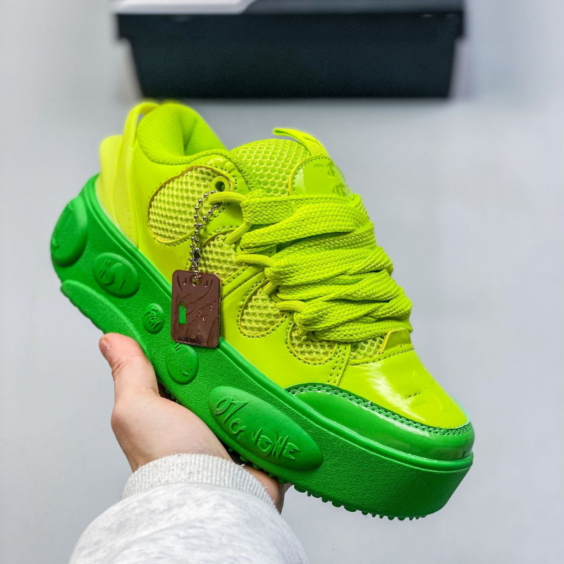 Pure original PMxLa Ball casual sneakers for couples, bread shoes, suede thick sole, height increasing men's and women's sports board shoes Pure original PMxLa Ball casual sneakers for couples, bread shoes, suede thick sole, height increasing men's and women's sports board shoes