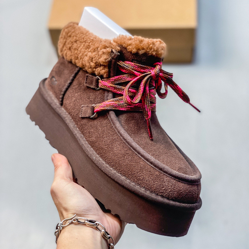 Pure original Ug suede snow boots with thick soles for increased winter warmth, cotton shoes for couples, anti slip casual shoes, versatile sports shoes Pure original Ug suede snow boots with thick soles for increased winter warmth, cotton shoes for couples, anti slip casual shoes, versatile sports shoes