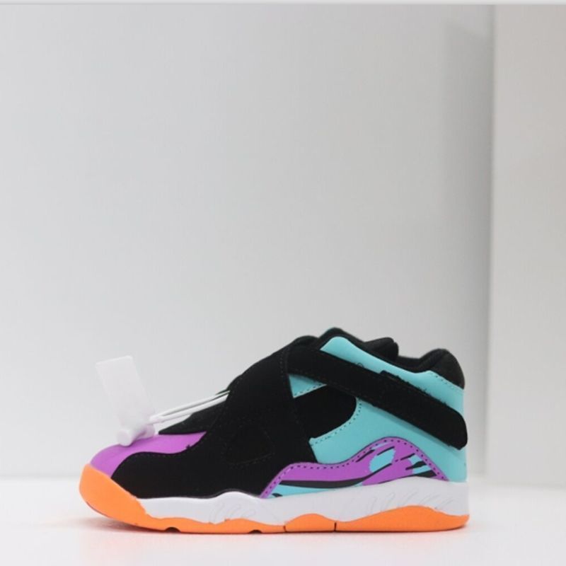 AJ8 children's shoes for boys and girls, high top basketball shoes, Velcro sized children's sports and leisure shoes AJ8 children's shoes for boys and girls, high top basketball shoes, Velcro sized children's sports and leisure shoes
