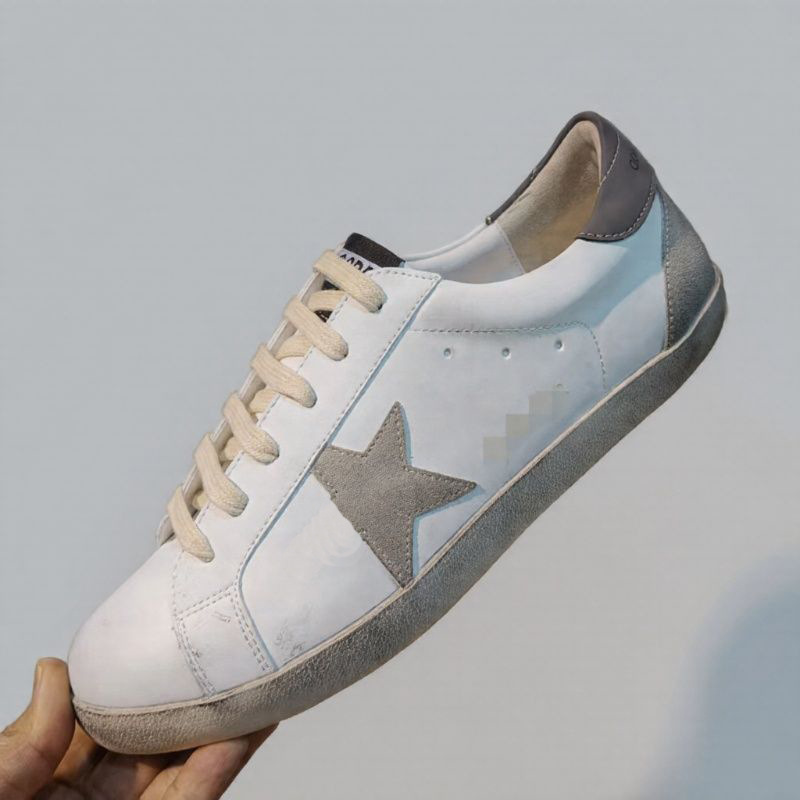 European and American foreign trade pentagram small dirty shoes 2025 autumn new couple sports and leisure shoes fashionable silver board shoes trend