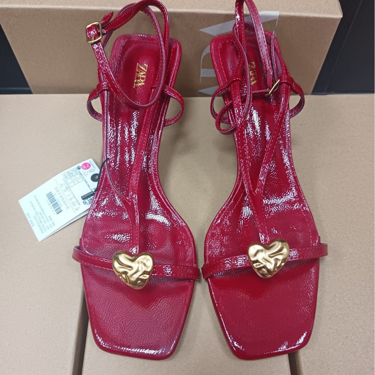 ZA Summer New Product 2025 Thin Strap High Heels Metal Buckle Decoration Strap Sandals Thin Heels Back Strap Women's Sandals