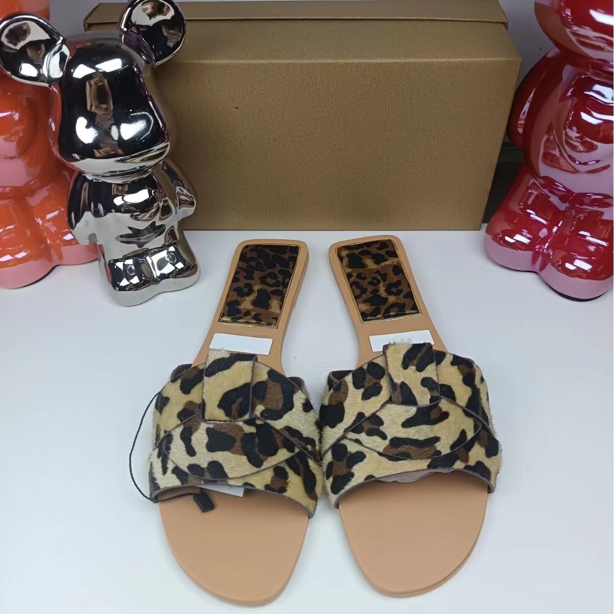 ZA2024 Spring New Women's Shoes Square Head Cross Flat Sandals Simple and Versatile Cool Dragging Women's Outerwear Slippers Women