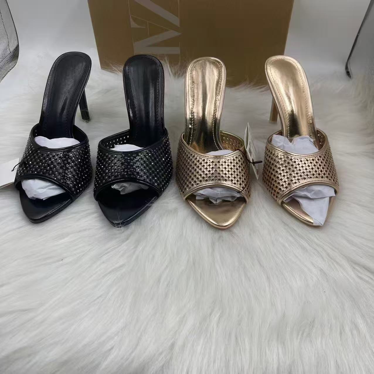 ZA Home 2025 New Women's Shoes Low Heel Elegance High Heel Shoes with shallow toe cap and back strap Single Shoes