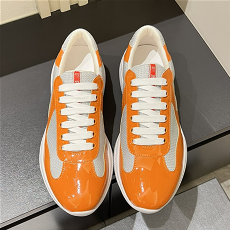 Guangzhou spot cross-border P home casual shoes 2025 autumn couple plus size breathable patent leather sports board shoes trend