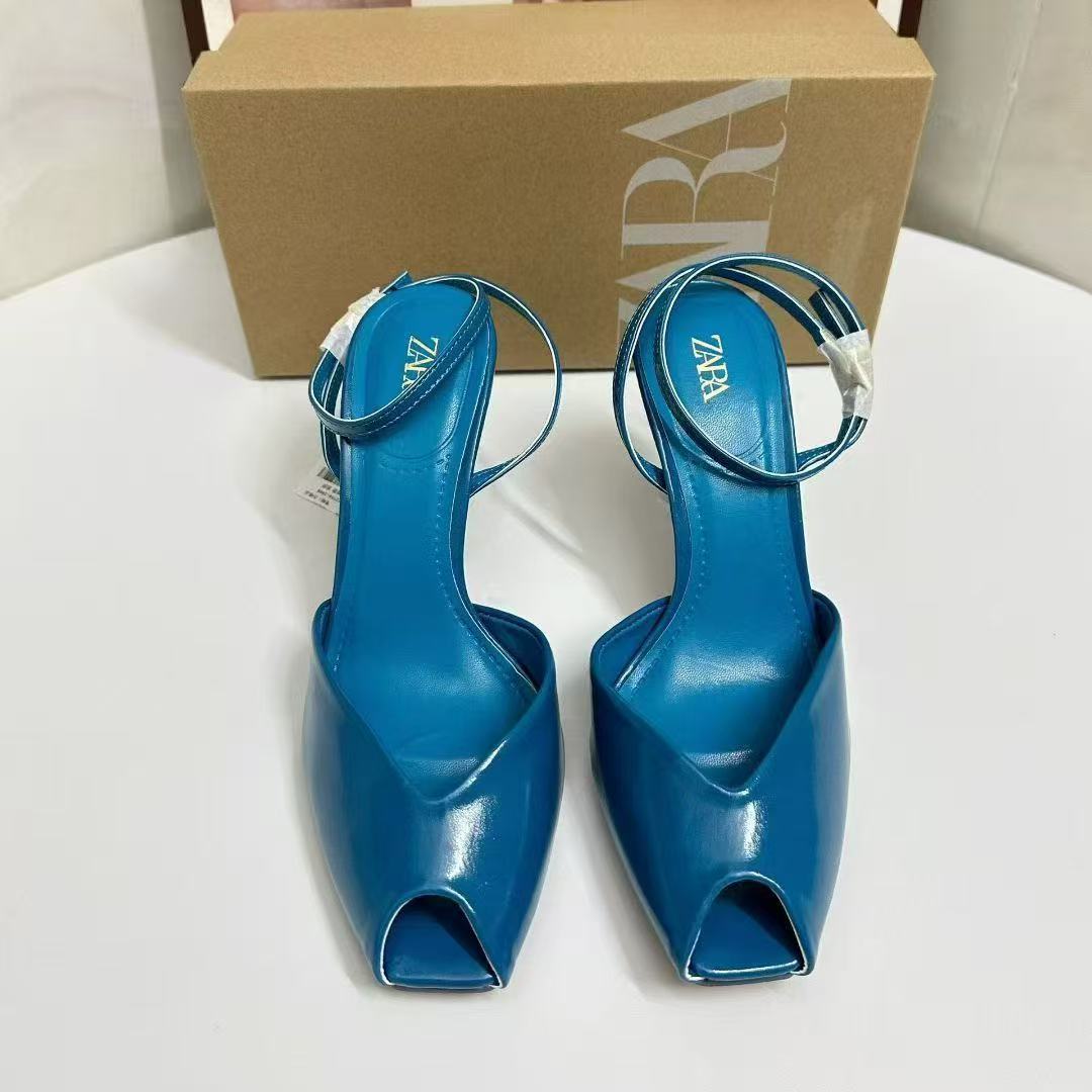 ZA Spain 2025 New Summer Women's Shoes Fish Mouth Female Head Temperament Mary Jane Shoes Elegant Commuter Thin Heel Female