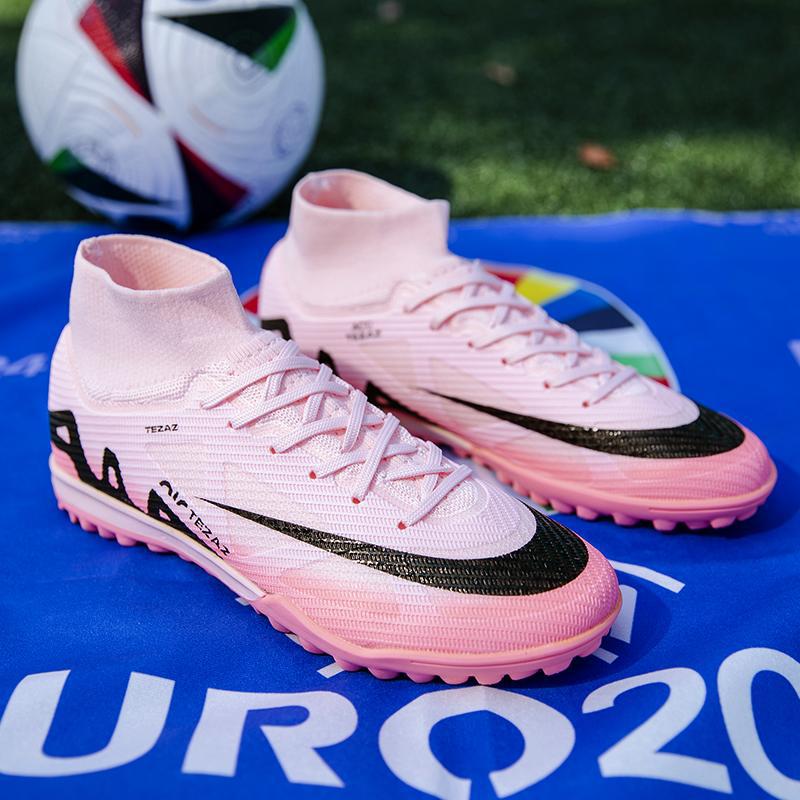 2025 Cross border Wholesale High Gang Long Nail Short Nail Football Shoes for Youth, Training Shoes for Primary and Secondary School Students, Sports Football Shoes