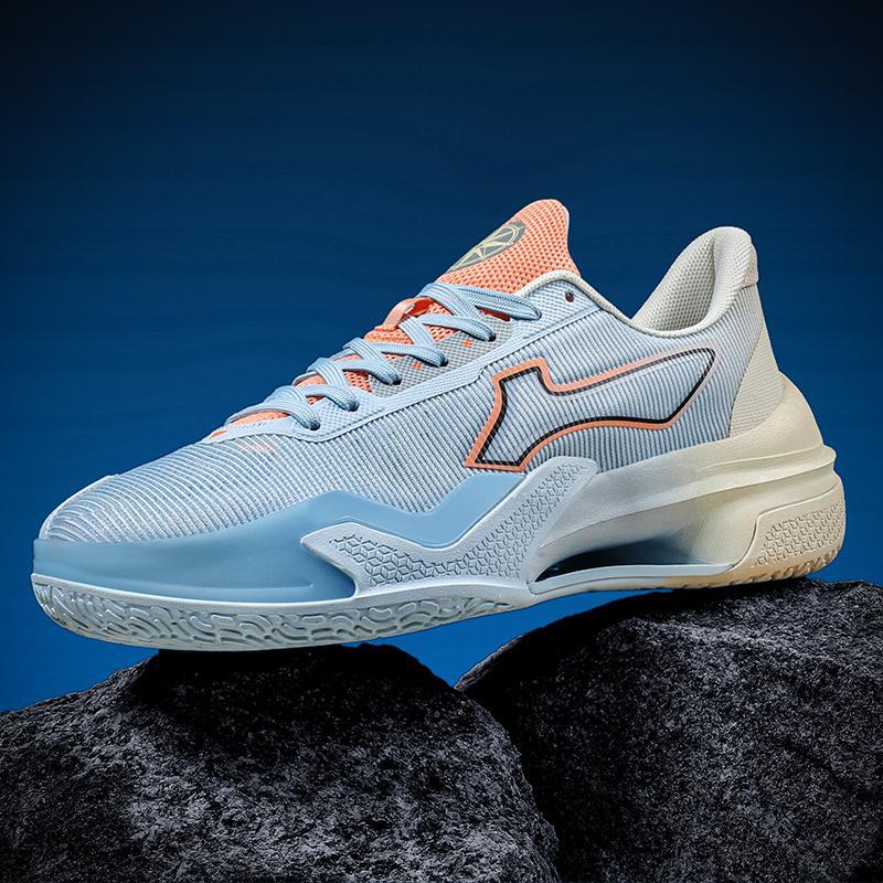 2025 new low top men's and women's mesh breathable basketball shoes, anti slip, wear-resistant, shock-absorbing, lightweight blue ball shoes in stock wholesale