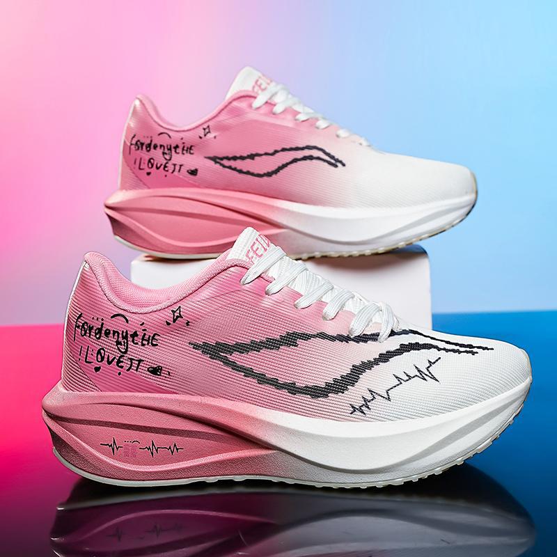 New Year's special training for male and female students, professional rebound racing training, flying electric 5C carbon board lightweight running shoes, sports running shoes