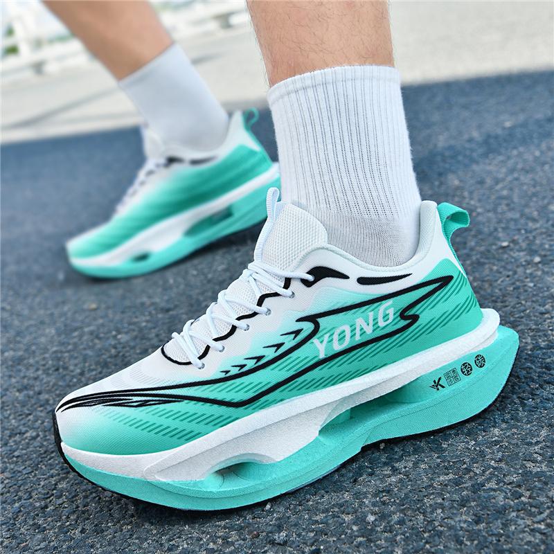 2025 new running shoes, children's sports shoes, breathable mesh shoes, lightweight and casual, student competition and racing training shoes