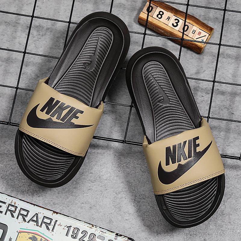 2025 Cross border slippers for men's summer outdoor wear, versatile for couples, one line drag new home anti slip casual soft bottom cool slippers