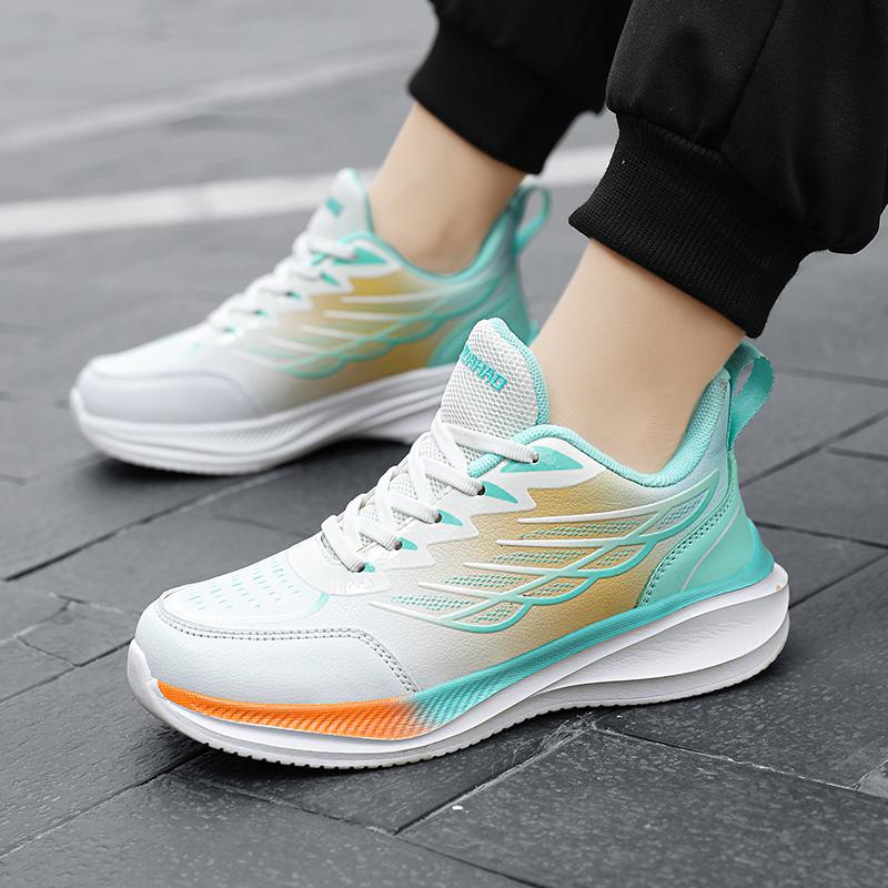 2025 summer new children's and boys' sports shoes, anti slip and wear-resistant basketball shoes, lightweight and breathable running shoes for middle-aged and young children