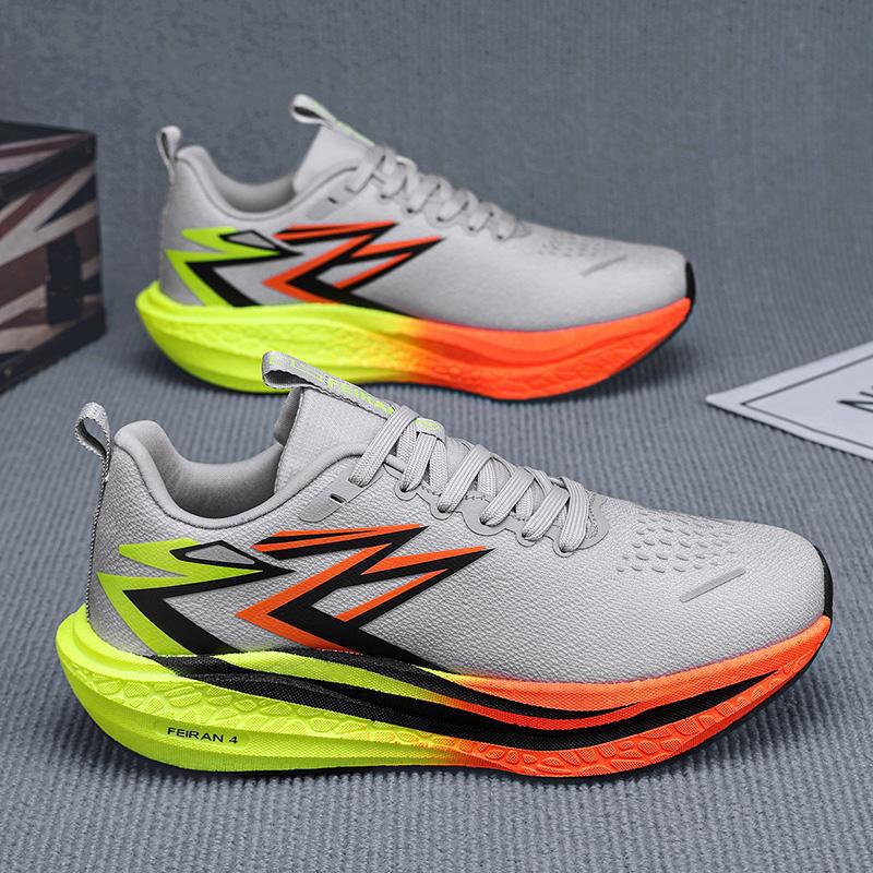 Cross border 2025 couple breathable, anti slip, lightweight long-distance running professional indoor and outdoor training running shoes wholesale in stock