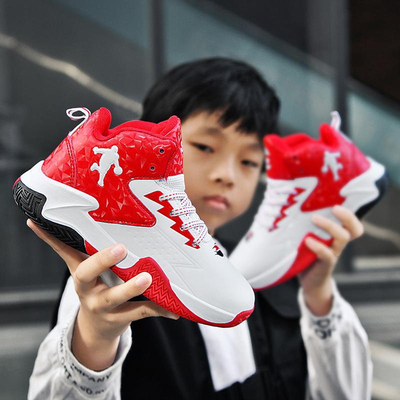 2025 New Fashionable and Versatile Trendy Children's Basketball Shoes Running Shoes Wholesale of Middle and High School Students' Men's Basketball Shoes