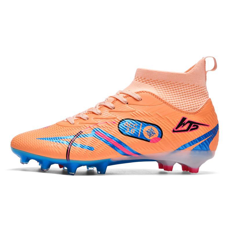 2025 new high top soccer shoes for men, with broken nails for children, boys and girls, sports training soccer shoes, available for wholesale in stock