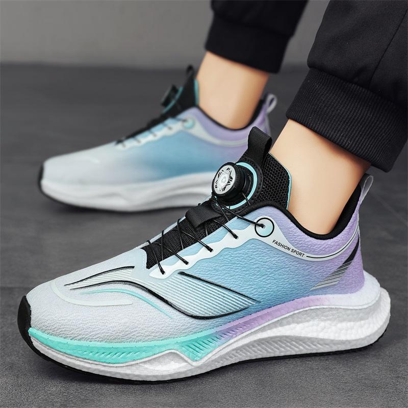 2025 Cross border Fashion Rotating Buckle Couple Running Shoes New Casual Sports Men's and Women's Trendy Shoes Versatile Sports Running Shoes