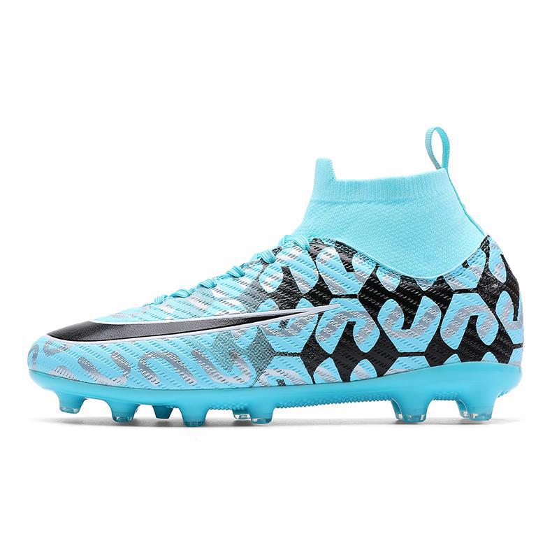Cross border new men's and women's sports high top football shoes versatile training shoes football shoes student nail football shoes wholesale