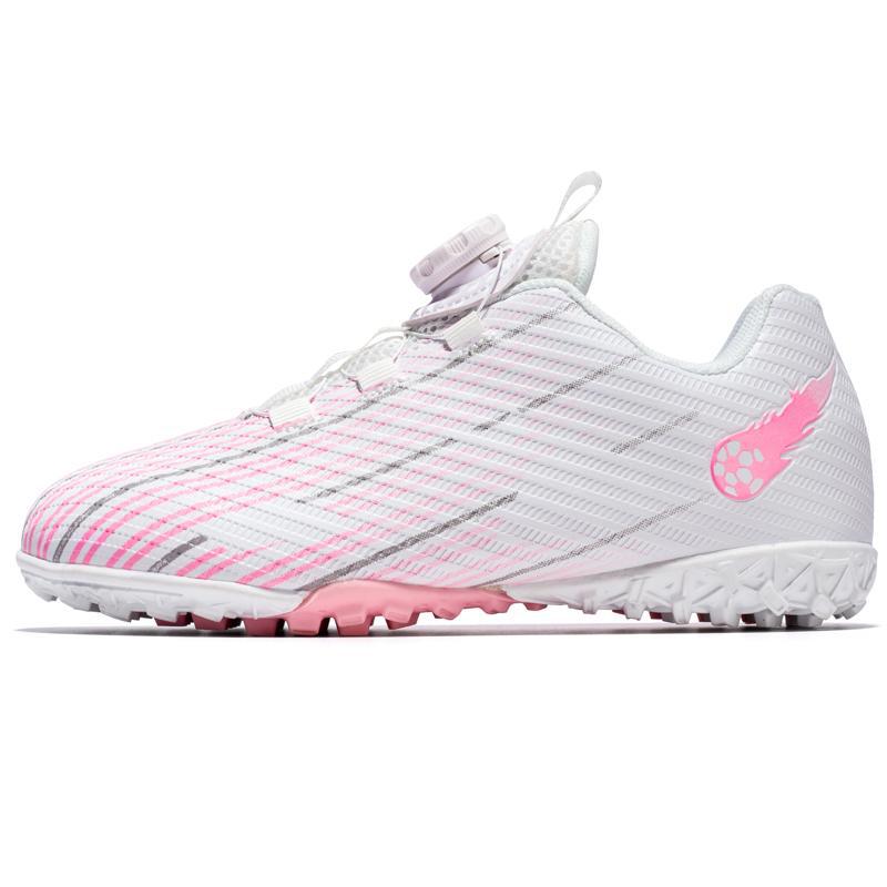 2025 new children's rotating buckle soccer shoes for teenagers, boys and girls, students, children, nail breaking competition training shoes