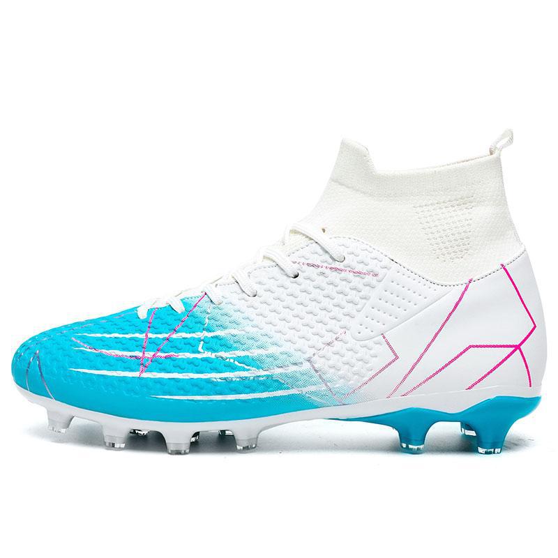 2025 new cross-border plus size football shoes for male and female students, broken nail training shoes, women's long nail football shoes wholesale