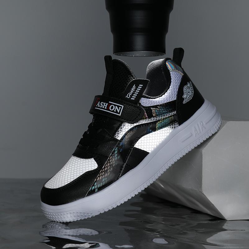 2025 New Children's Board Shoes Breathable Boys' Board Shoes Medium and Large Children's Spring and Summer Edition Boys' Mesh Sports and Leisure Board Shoes 2025 New Children's Board Shoes Breathable Boys' Board Shoes Medium and Large Children's Spring and Summer Edition Boys' Mesh Sports and Leisure Board Shoes