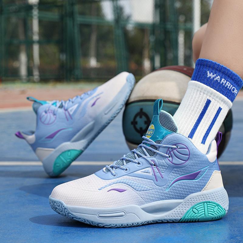 2025 Spring CUHK Children's Mesh Breathable Basketball Shoes Men's and Women's Competition Training Running Shoes Children's Casual Sports Shoes