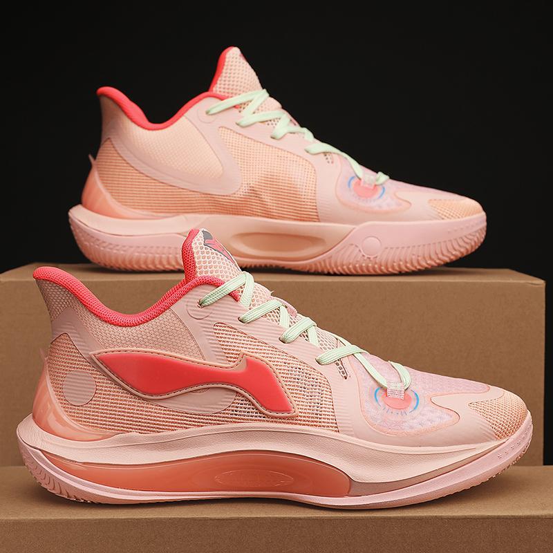 Summer basketball shoes versatile sports shock absorption practical boys' sneakers breathable mesh casual student sports shoes