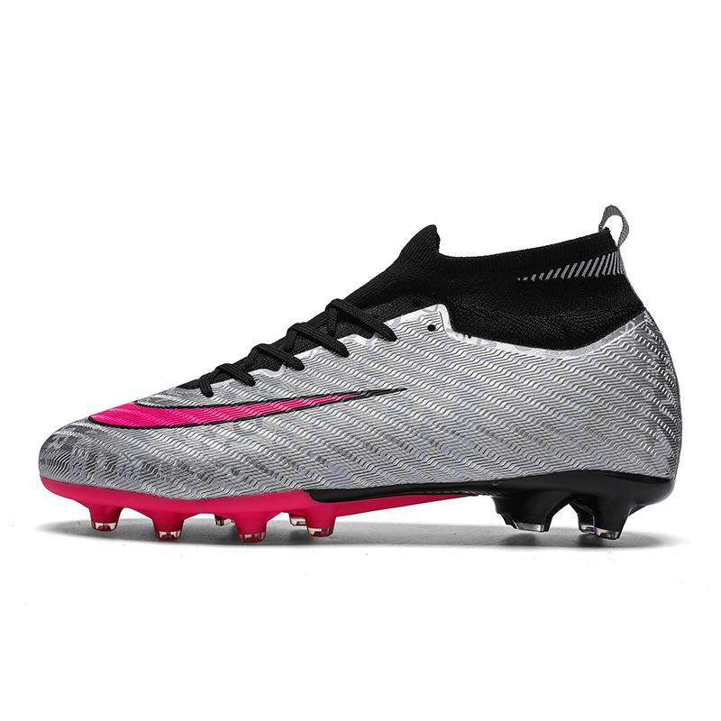 New cross-border men's and women's football training student high top football shoes, artificial turf youth new outdoor football shoes
