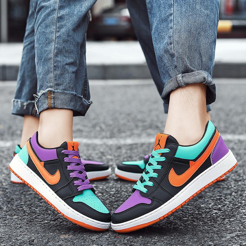 New cross-border men's shoes, high top board shoes for primary and secondary school students, men's sports anti slip shoes for men and women, teenage couple board shoes