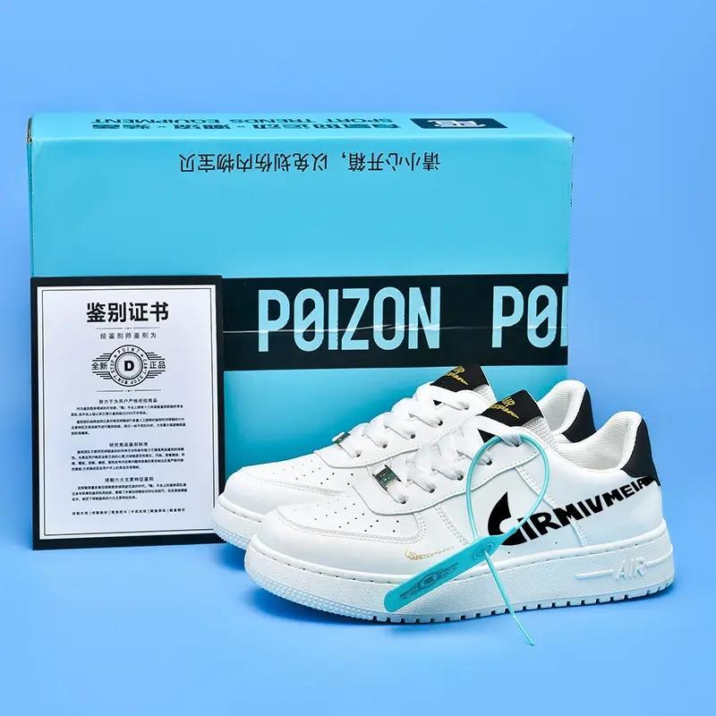 2025 Summer Top Putian Black and White Shoes Women's Low Top AJ Men's Shoes Board Shoes Casual Fashion English Student Sports Shoes