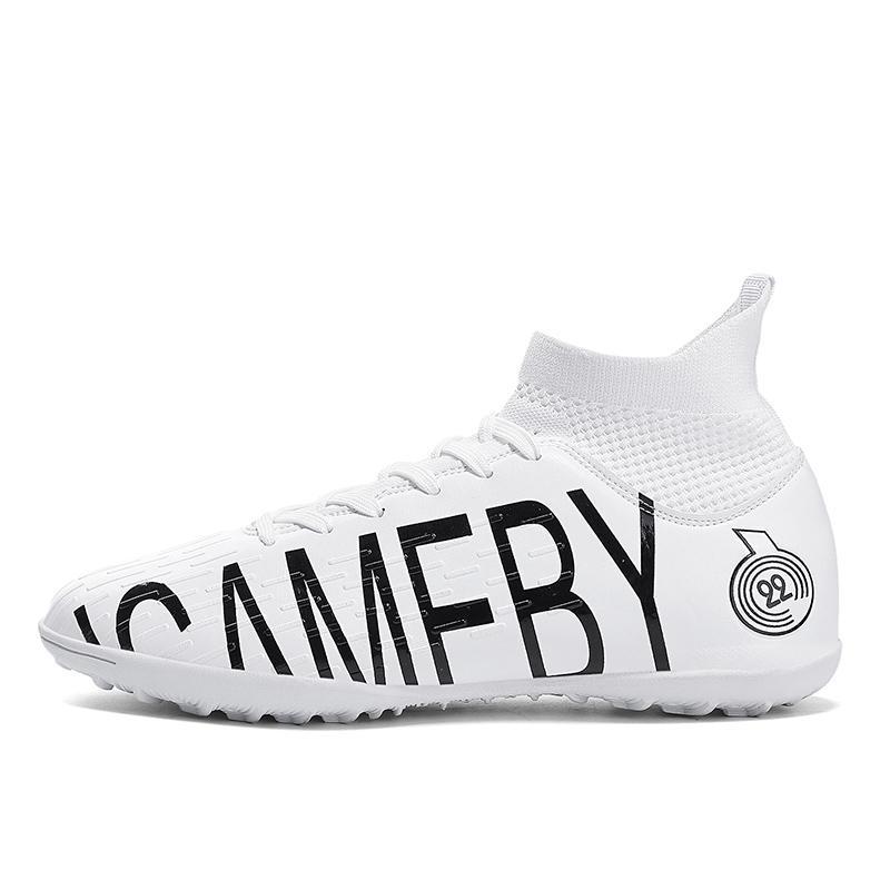 2025 New Cross border Wholesale Mandarin Duck Football Shoes for Men, High Help Children, Adults, Teenagers, Students, Competition Training Shoes