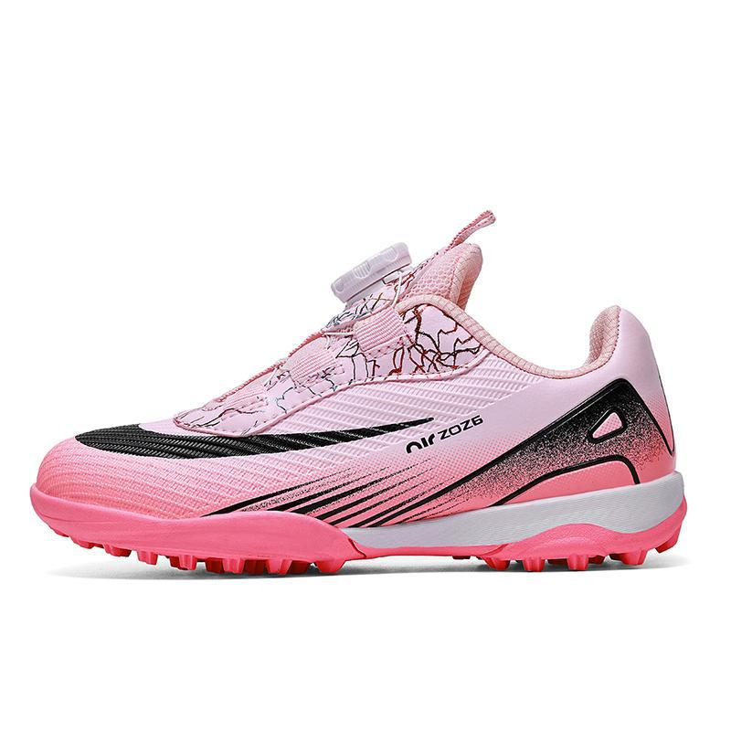 2025 New Cross border Children's Rotating Buckle Football Training Broken Nail Boys and Girls' Student Training Football Shoes Wholesale