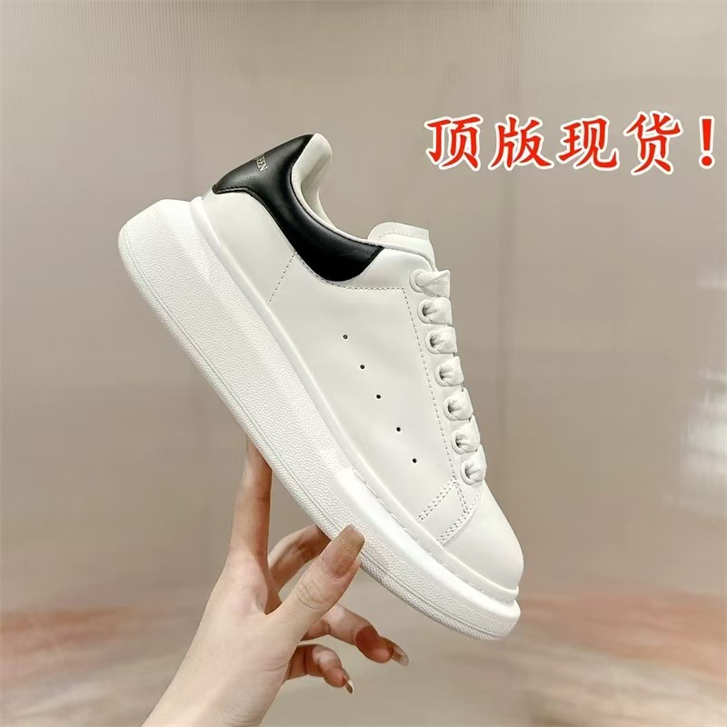 Maikun Thick soled Little White Shoes for Women 2025 New Leather Thick soled Casual Height Increasing Versatile Unisex Couple's Board Shoes