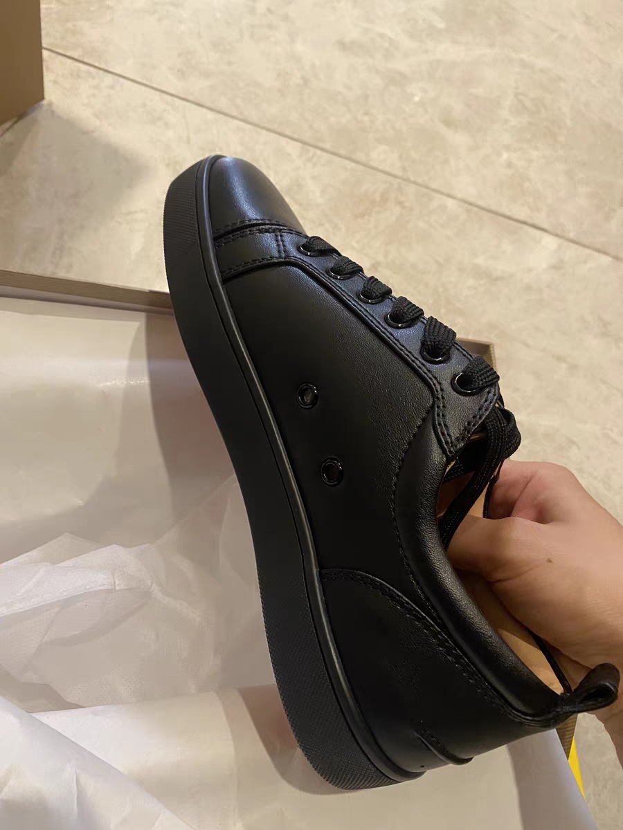 European Station CL Men's Shoes Riveted Red Bottom Shoes Trendy Flat Bottom Breathable Liuding Men's Leather Casual Trendy Brand European Goods European Station CL Men's Shoes Riveted Red Bottom Shoes Trendy Flat Bottom Breathable Liuding Men's Leather Casual Trendy Brand European Goods